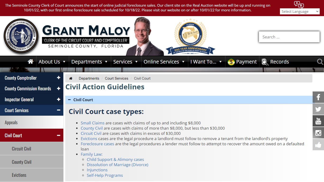 Civil Court - Seminole County Clerk of the Circuit Court & Comptroller